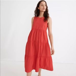 Madewell Cattail Tiered Dress